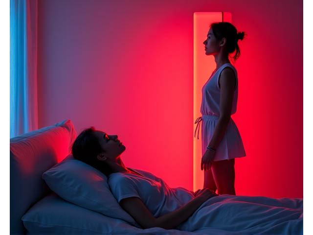 Sesión de terapia de luz roja