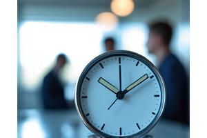Imagen de un reloj que marca menos de 4 horas
