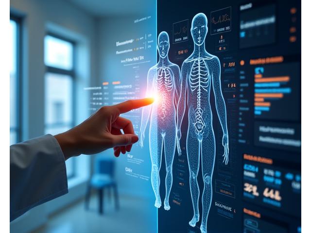 Gráfico comparativo de análisis de salud tradicional vs. integrativo con biomarcadores y expertos multidisciplinares.